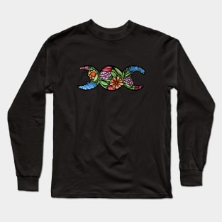 Triple Moon Symbol Bloom Long Sleeve T-Shirt